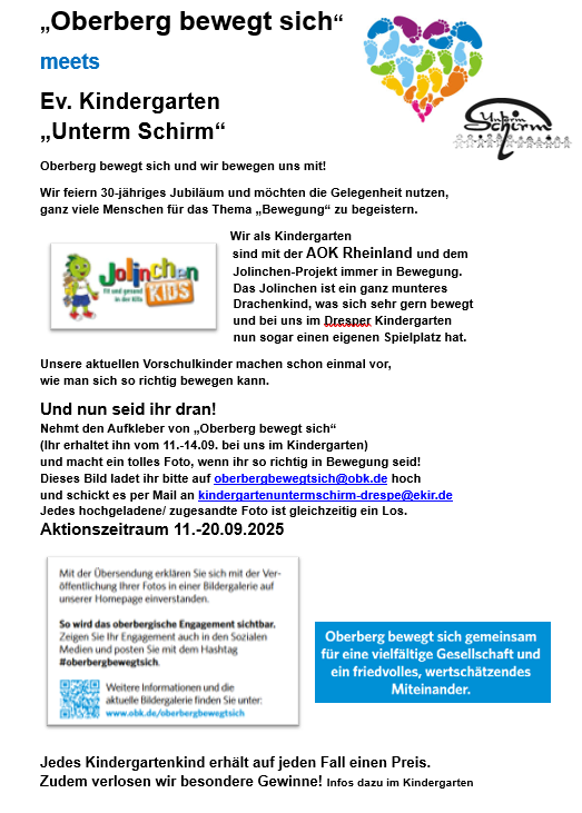 Oberberg bewegt sich.